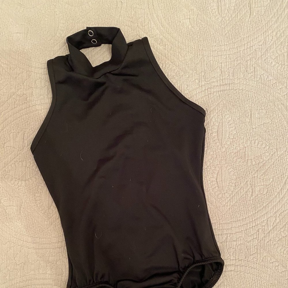 Black Natalie Leotard Child L/Womens' XS